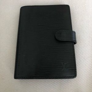 Authentic Louis Vuitton agenda EPI Noir Black